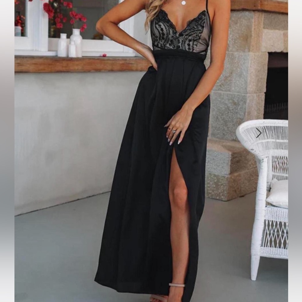 Hello Molly Black Maxi Dress